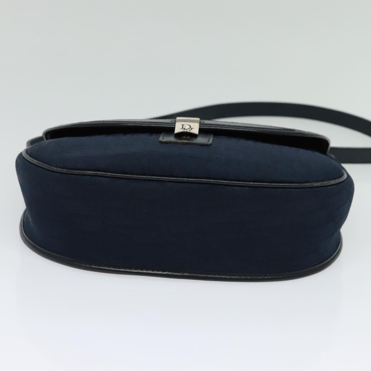 Dior DIOR Trotter Canvas Shoulder Bag Navy Gold Size ONE SIZE - 9 Thumbnail