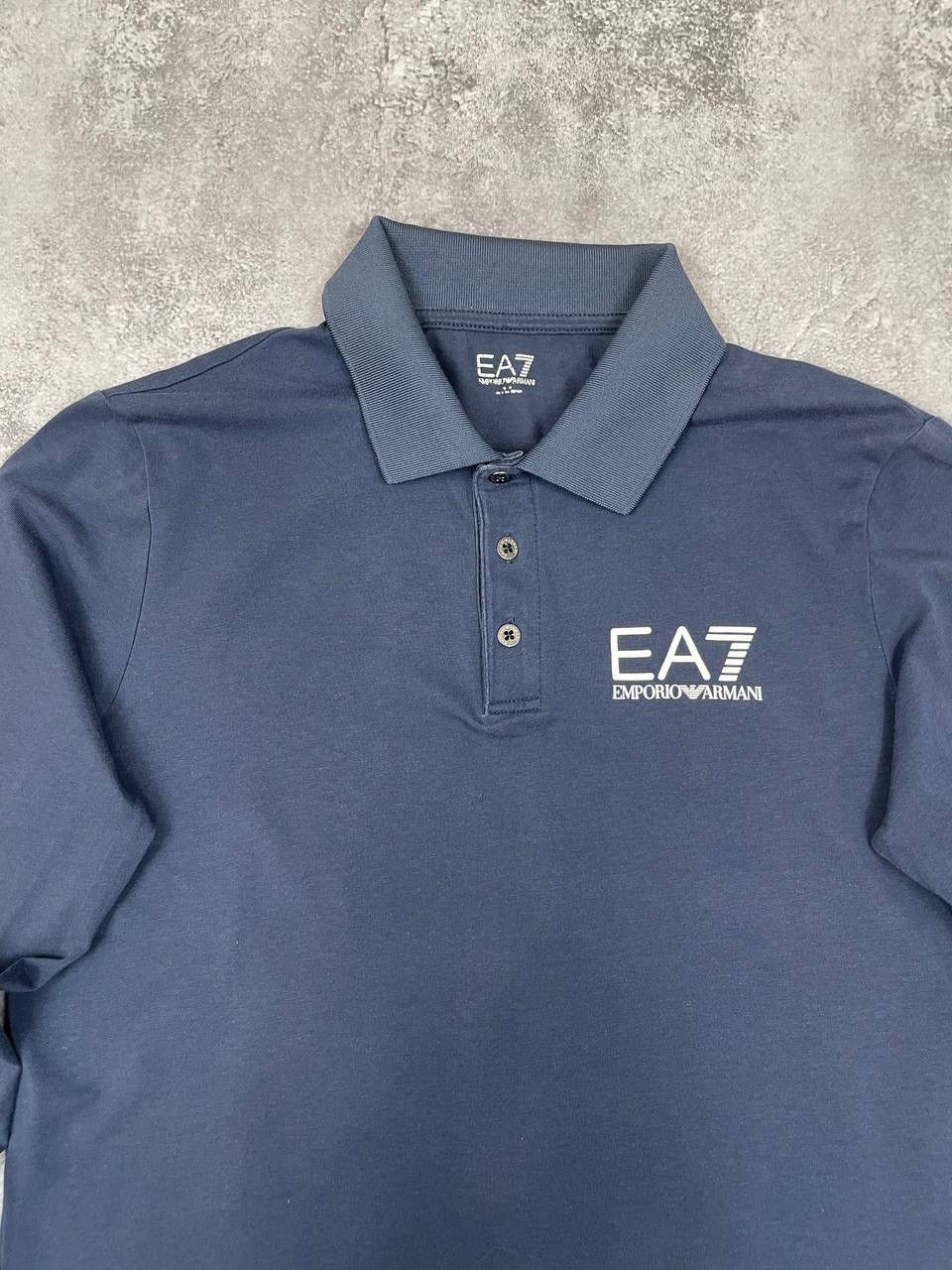 Emporio Armani EA7 Emporio Armani Men Long Sleeve Polo Shirt Navy Size M Size US M / EU 48-50 / 2 - 2 Thumbnail