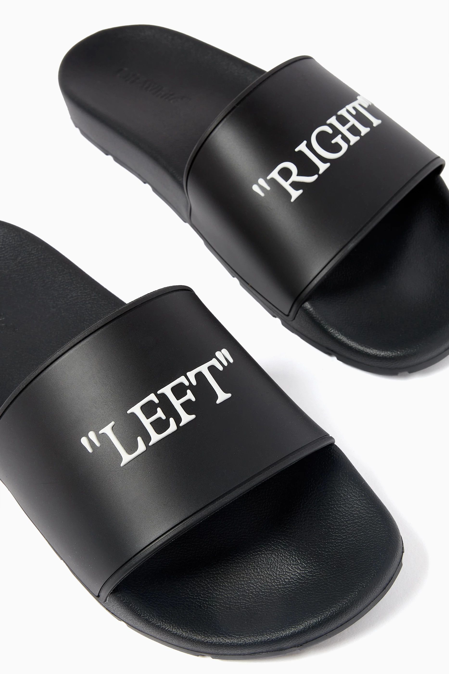 Off-White o1s22i1n1124 Rubber Slides in Black Size US 6 / IT 36 - 3 Thumbnail
