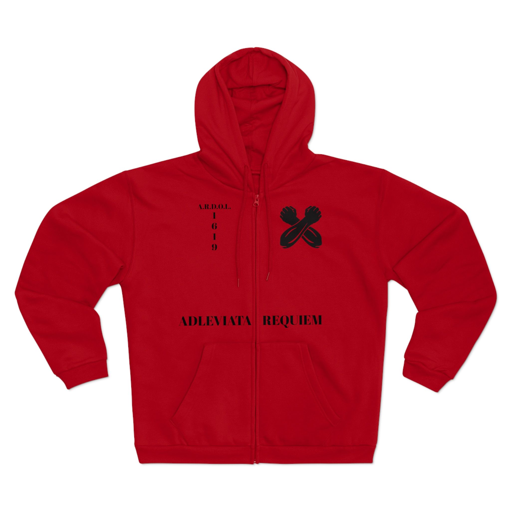 Vintage Red Vintage "Liberation" Zip Up Hoodie Size US L / EU 52-54 / 3 - 1 Thumbnail