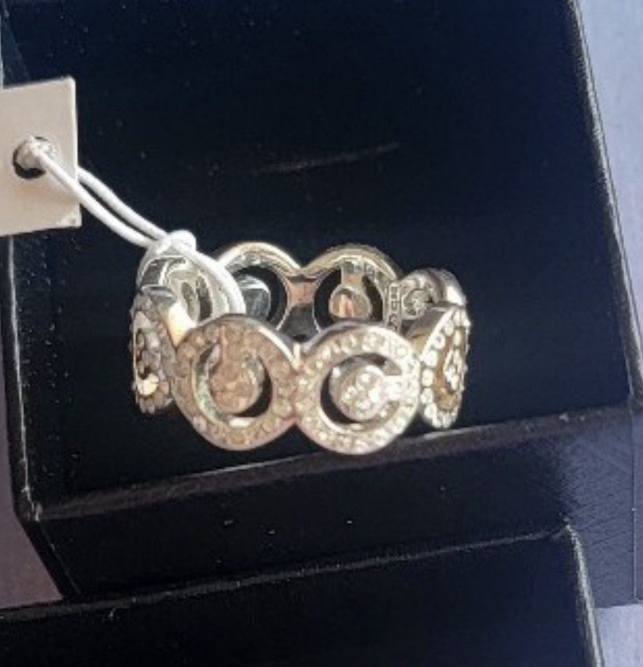 Coach Coach Signature C Sterling Silver ring size 7 Size ONE SIZE - 4 Thumbnail