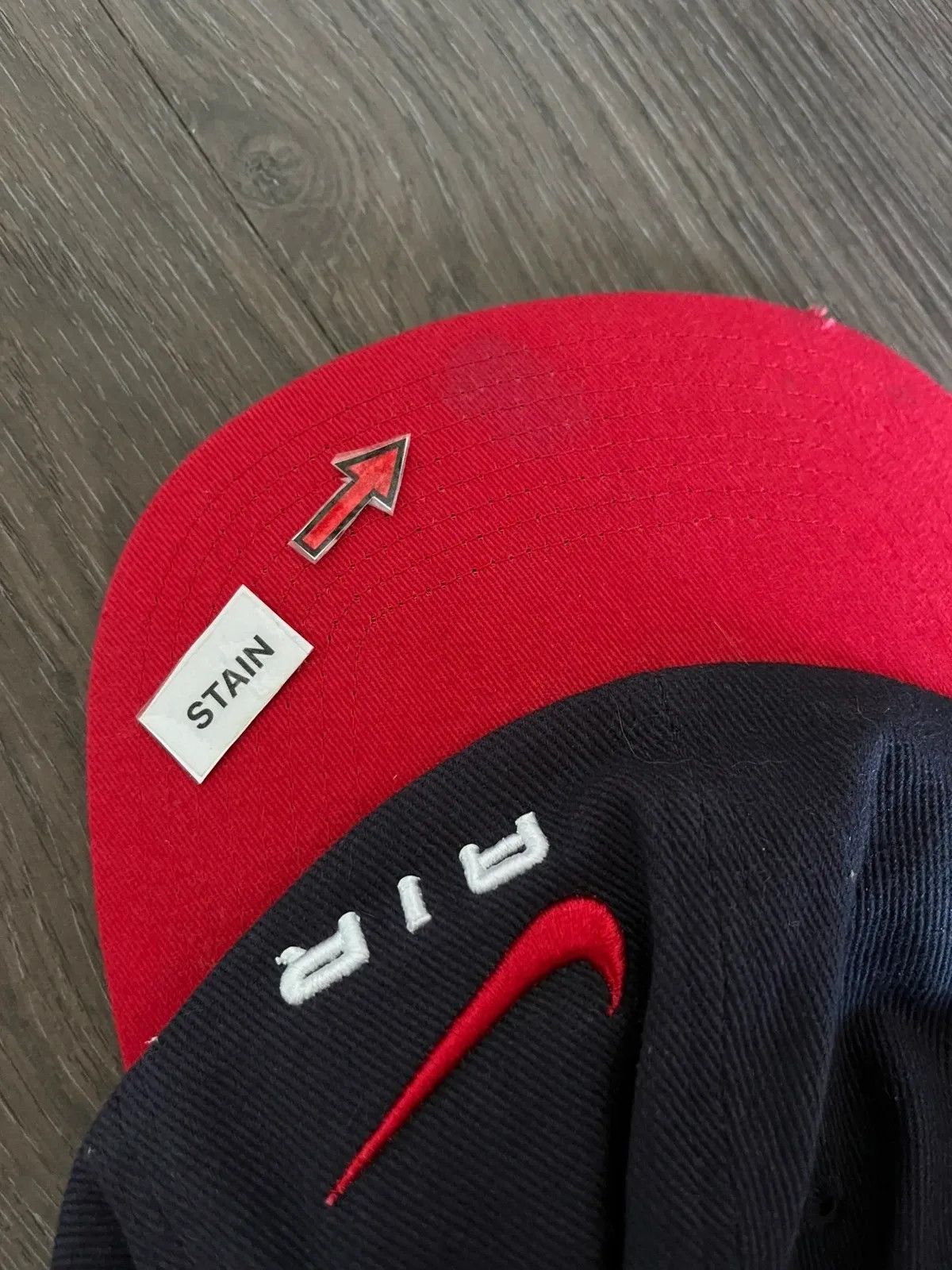 Nike Nike Air Cap Swoosh 1998 Deadstock Distressed Rare One Size Size ONE SIZE - 10 Thumbnail