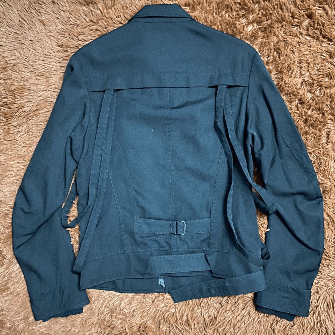 Yohji Yamamoto Sz 2 Yohji Yamamoto Y's 90s Stripe Bike Jacket-2508 Size US M / EU 48-50 / 2 - 2 Thumbnail