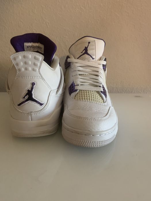 jordan 4 metallic purple size 7