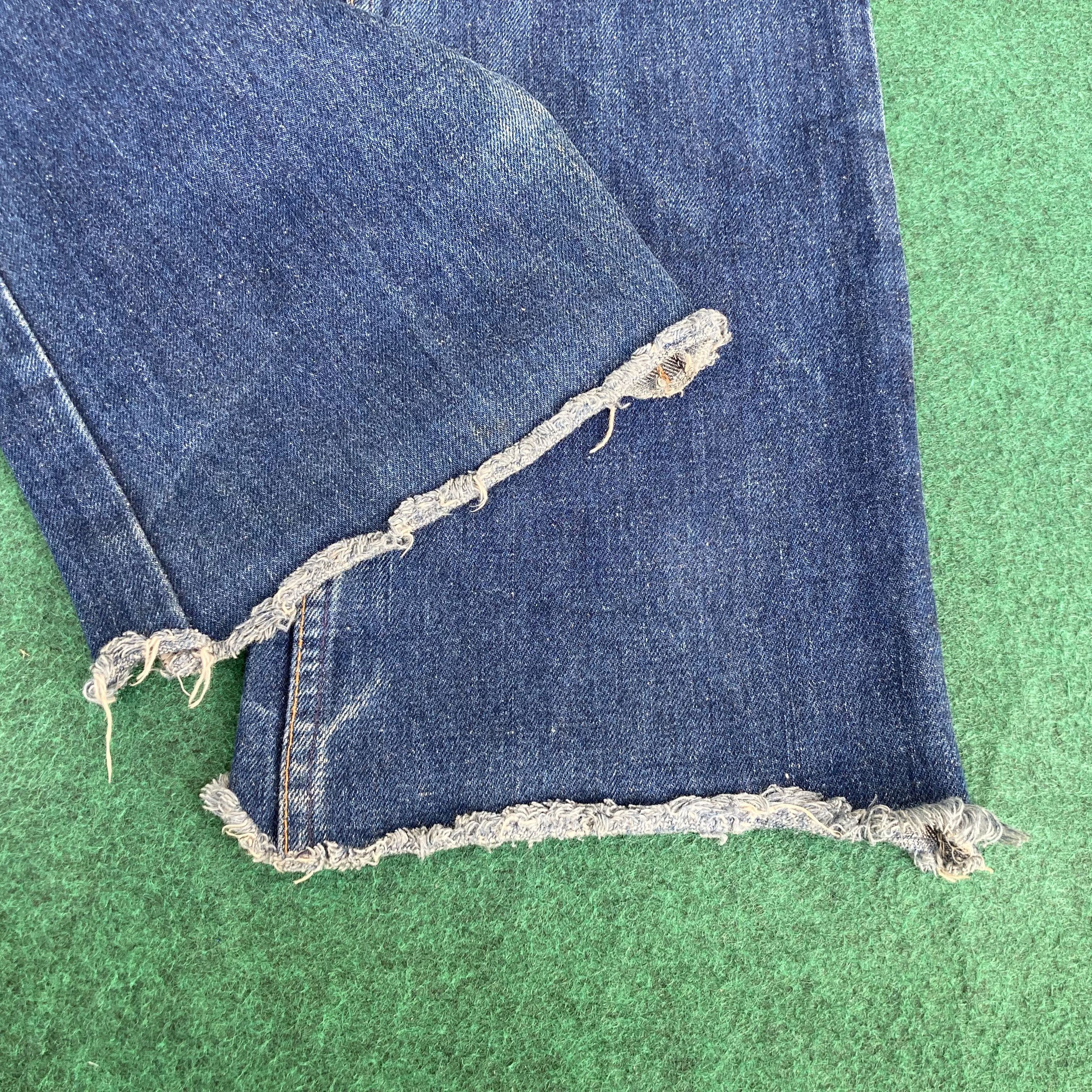Levi's 30x33 Vtg Levis 517 Faded Blue Denim Flared Bootcut Jeans Size US 30 / EU 46 - 11 Thumbnail