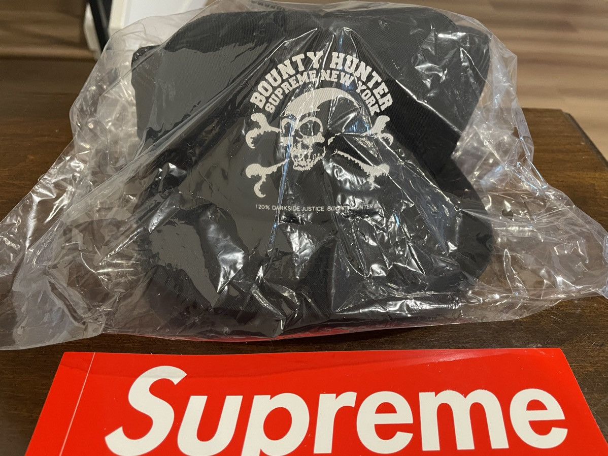 SUPREME X BOUNTY HUNTER MESH BACK 5-PANEL HAT BLACK