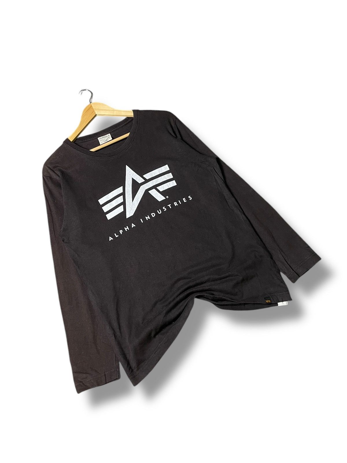Alpha Industries × Japanese Brand × Vintage Alpha Industries Basic Long Sleeve Shirt (75) Size US L / EU 52-54 / 3 - 5 Thumbnail