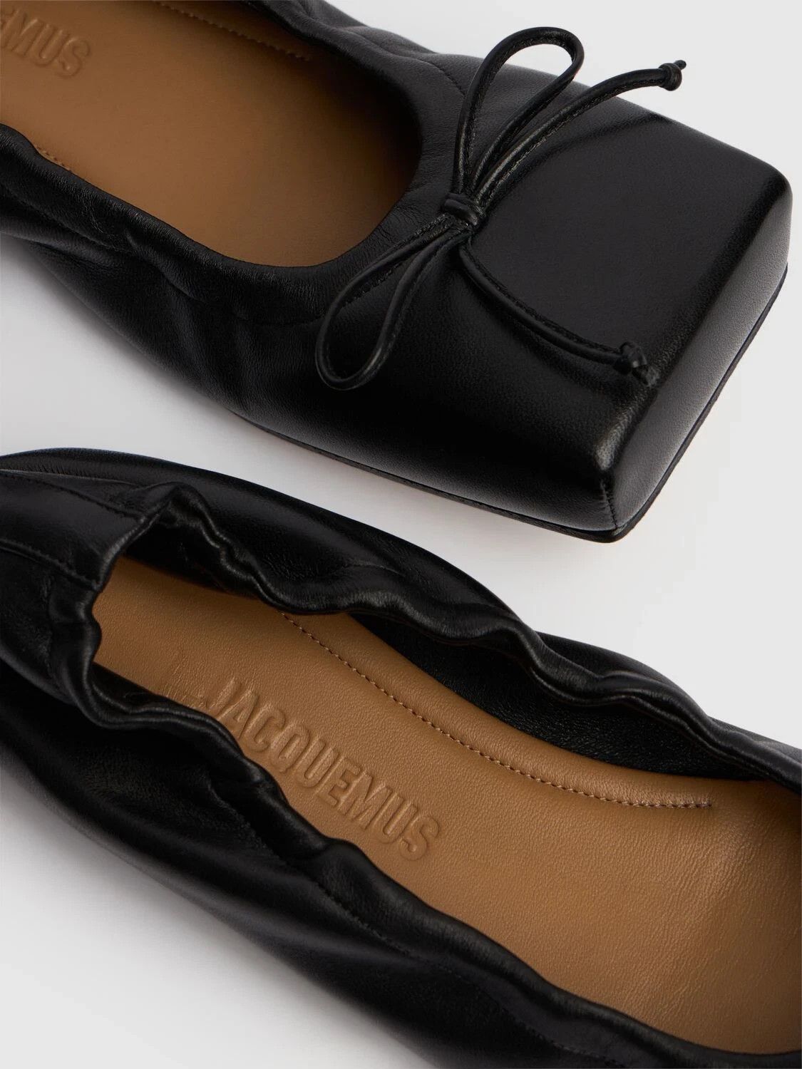 Jacquemus JACQUEMUS Black Leather Ballerinas New & Authentic Size US 6 / IT 36 - 2 Thumbnail