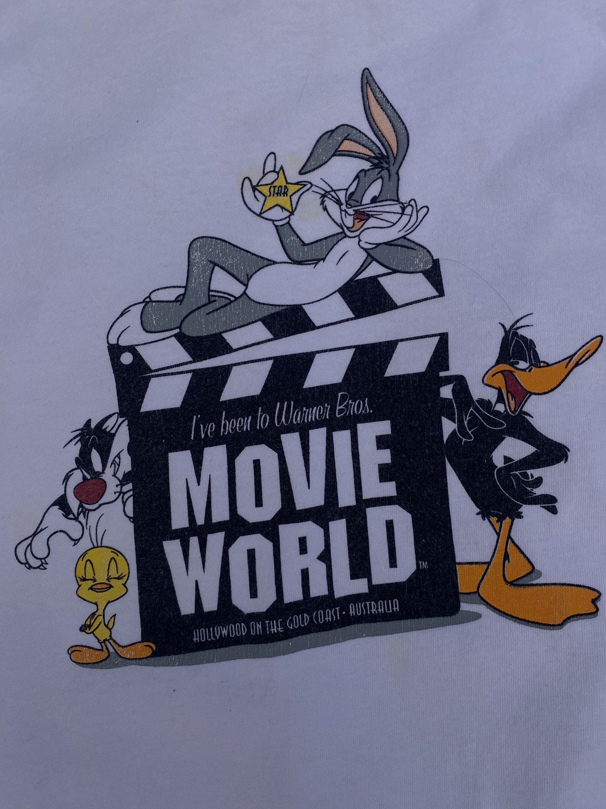 Cartoon Network × Vintage × Warner Bros Vintage Movie World Warne Bros Hollywood On The Gold Coast Size US XL / EU 56 / 4 - 7 Thumbnail