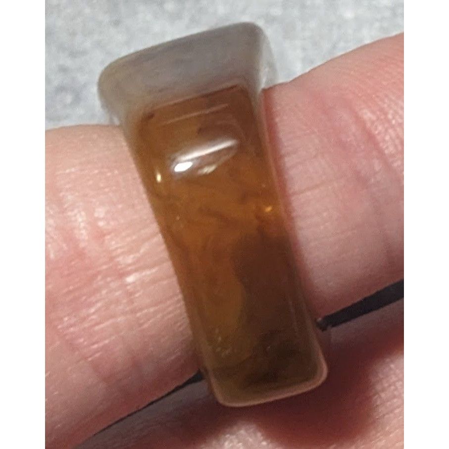 Other Brown Mottled Abstract Chunky Fashion Ring Size 5 3/4 Size ONE SIZE - 4 Thumbnail