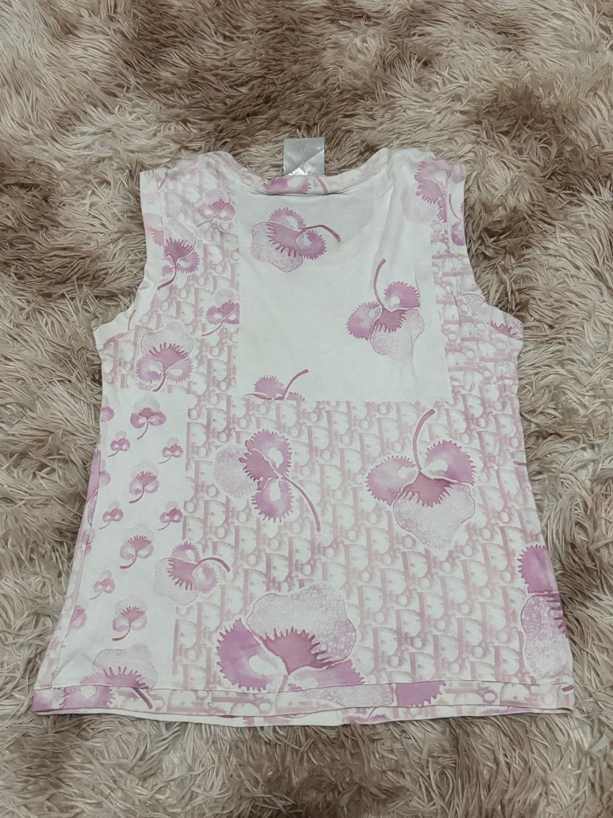 Dior Christian Dior Galliano 2005 Vintage monogram tank top Size M / US 6-8 / IT 42-44 - 4 Thumbnail