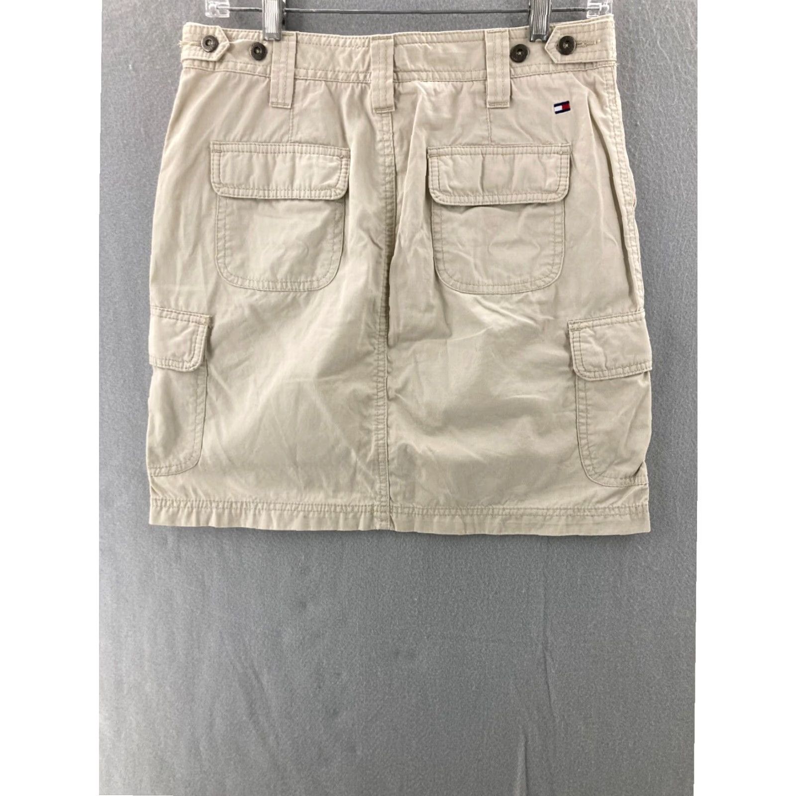 Tommy Hilfiger Tommy Hilfiger Womens Skirt 6 Khaki Tan Cotton Size 28" / US 6 / IT 42 - 5 Thumbnail