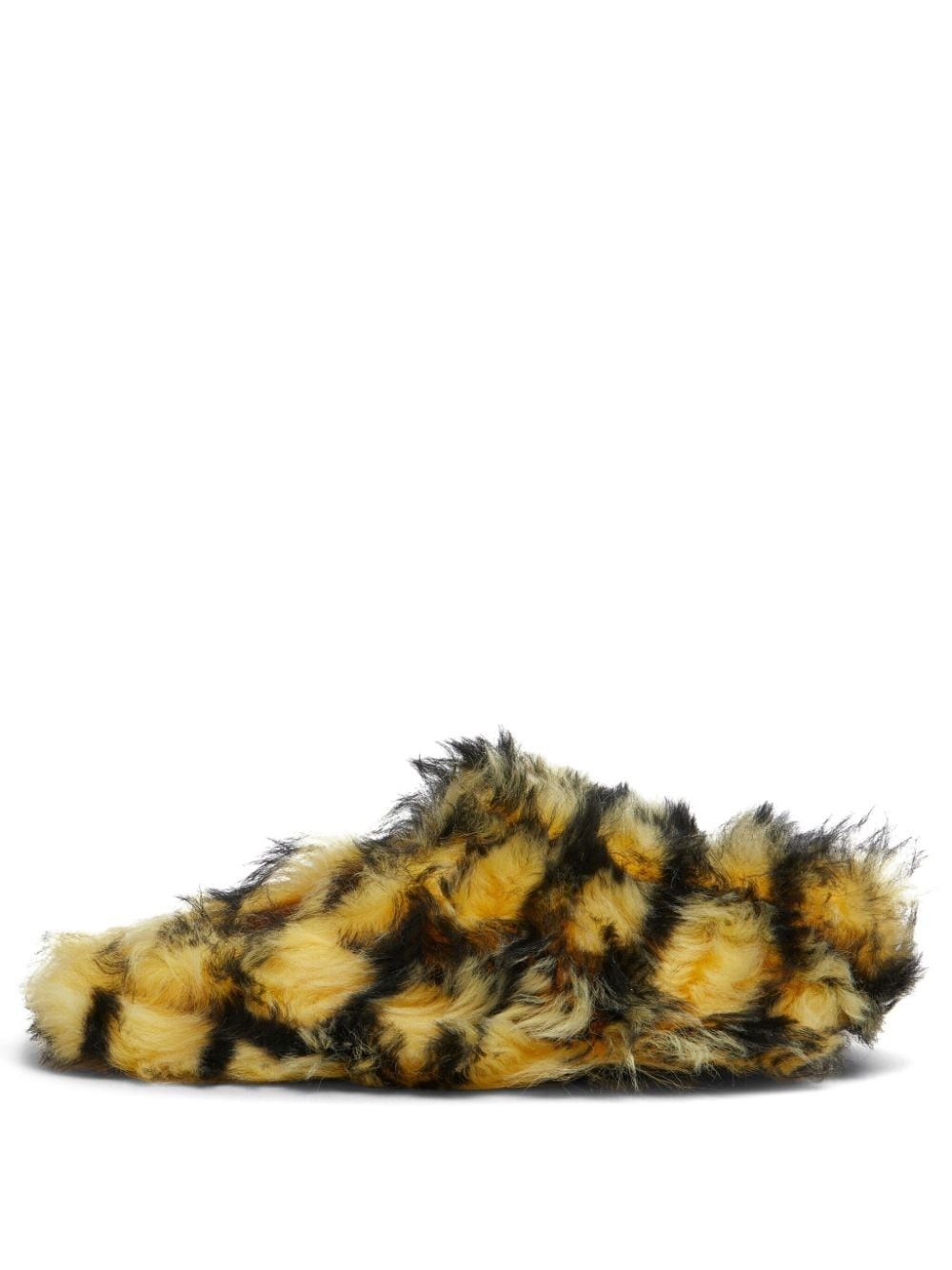 Marni o1w1db10824 Sabot Leather Slippers in Yellow Black Size US 11 / EU 44 - 1 Thumbnail