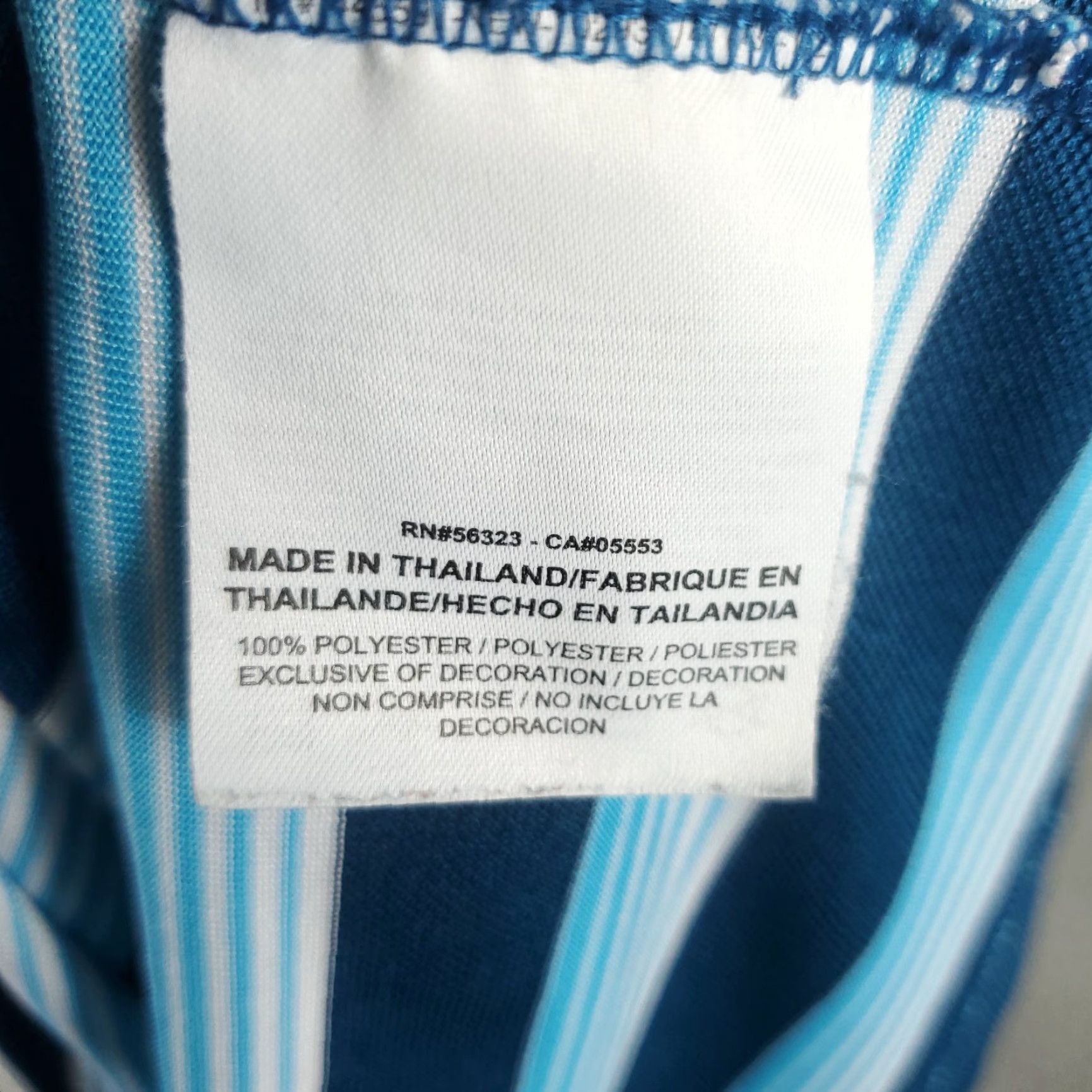 Nike Nike Polo Shirt Mens XL Blue Striped Swoosh Golf Casual Short Sleeve Size US XL / EU 56 / 4 - 8 Thumbnail