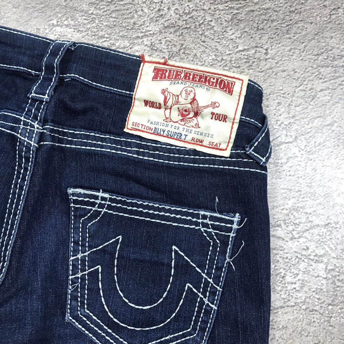 Vintage Vintage 90s True Religion Distressed Flared Jeans Y2K 26 Size 26" / US 2 / IT 38 - 6 Thumbnail