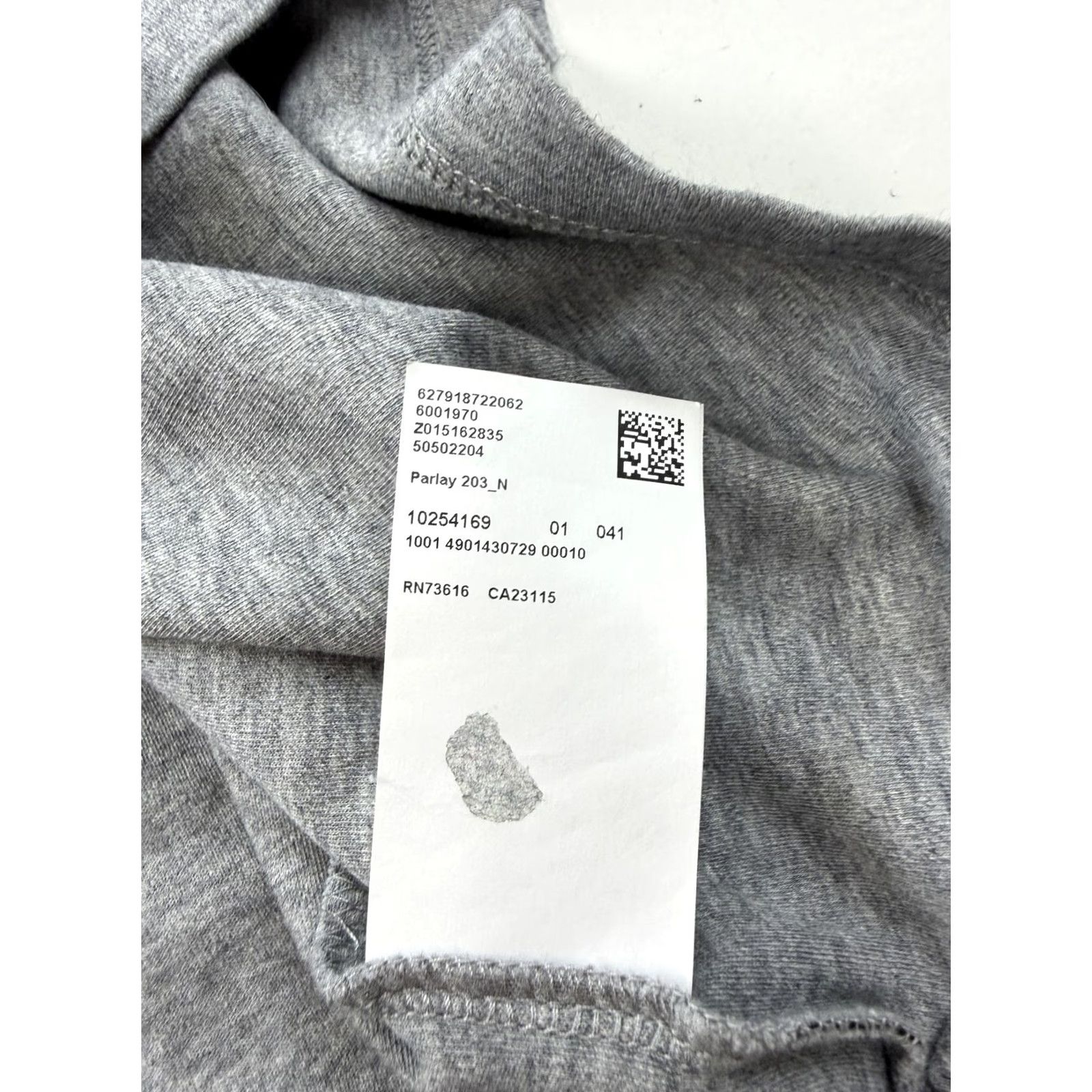 Vintage Boss Polo Shirt Mens XL Gray Mercerised Cotton Jersey Short Sleeve Top Size US XL / EU 56 / 4 - 6 Thumbnail