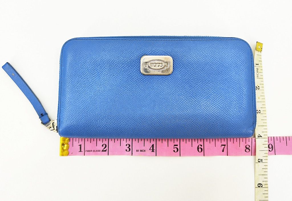 Tod's TOD'S zip around blue leather long wallet Size ONE SIZE - 14 Thumbnail