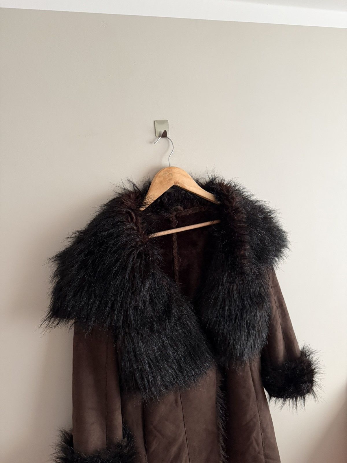 Vintage Vintage 00’s Penny Lane Faux Fur Trim Jacket Fur Trim Jacket Size M / US 6-8 / IT 42-44 - 2 Thumbnail