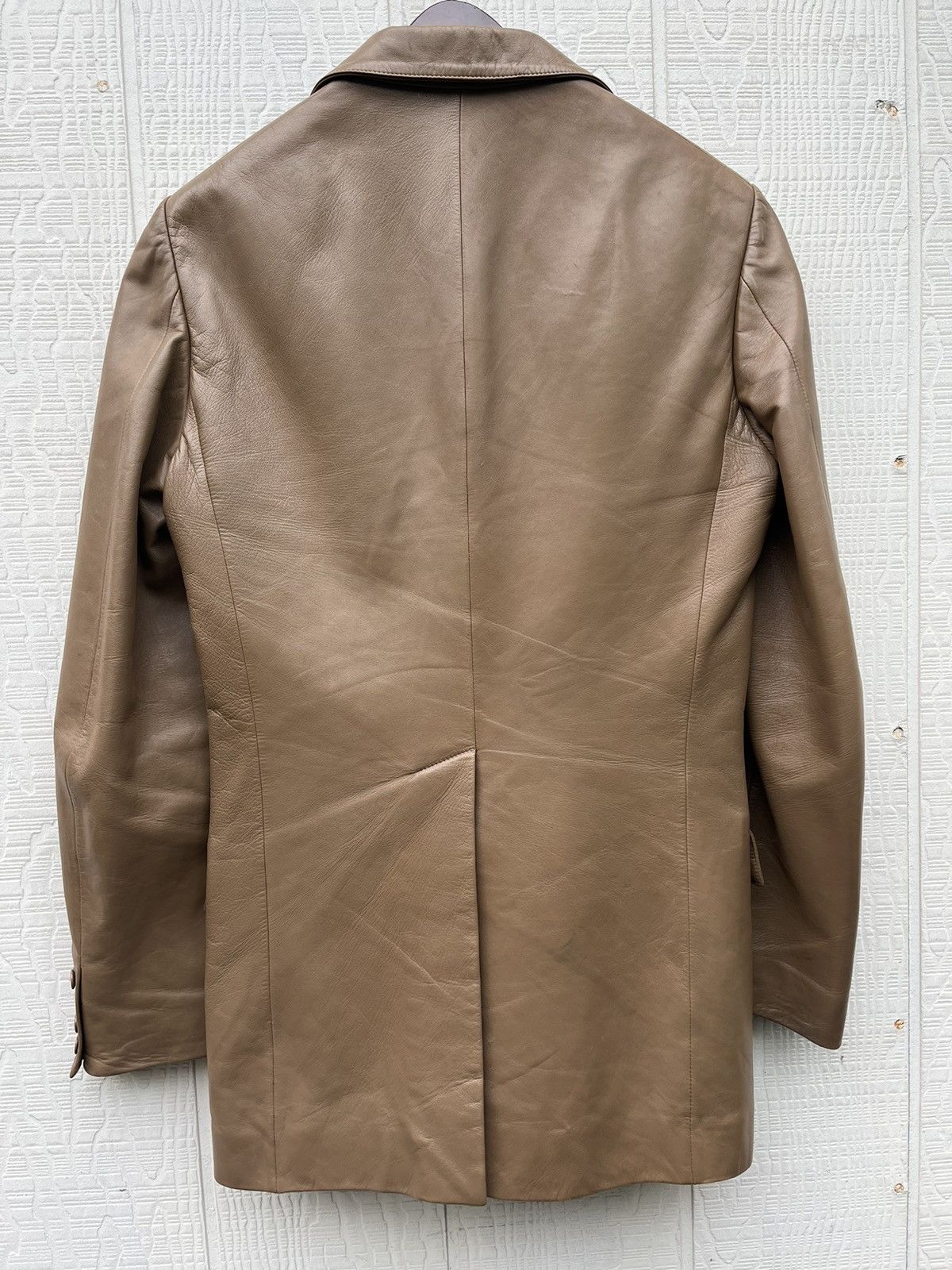 Hedi Slimane YSL Rive Gauche Hedi Slimane Leather Blazer Size US M / EU 48-50 / 2 - 3 Thumbnail