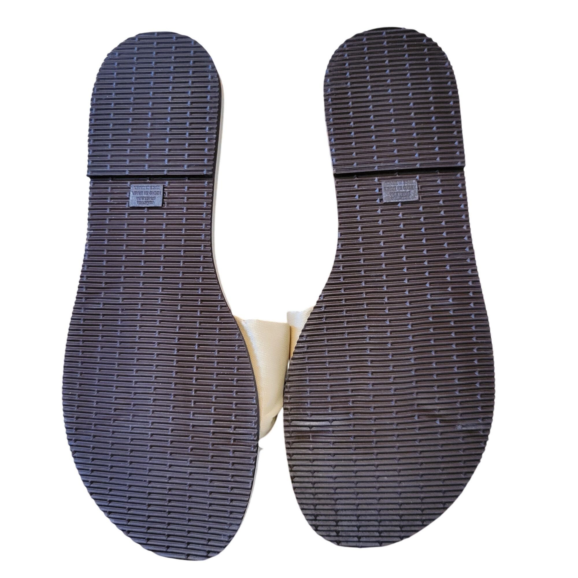 Vintage Havaianas Beige Bow Slide Sandals 9/10W Flip Flops Summer Sa Size US 10 / IT 40 - 3 Thumbnail