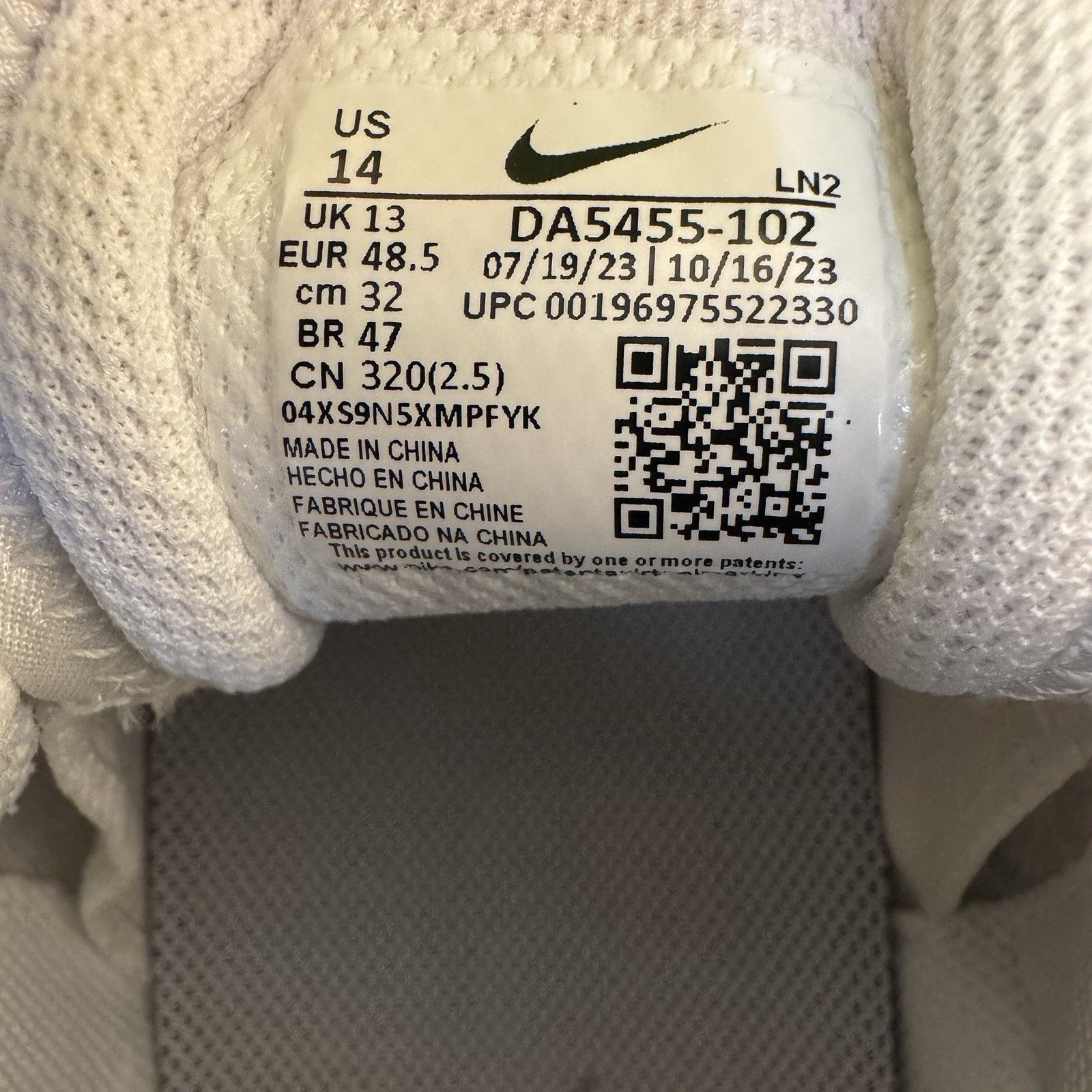 Nike Size 14 - Nike Vapor Edge Speed 360 2 White Metallic Silver Size US 14 / EU 47 - 7 Thumbnail