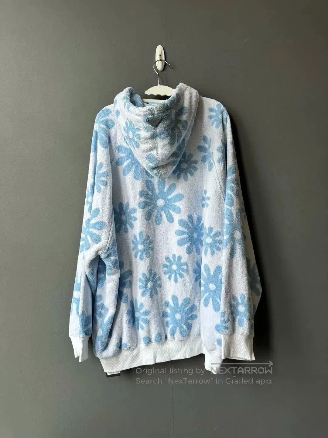 Prada prada blue floral towel hoodie. Size S / US 4 / IT 40 - 2 Thumbnail