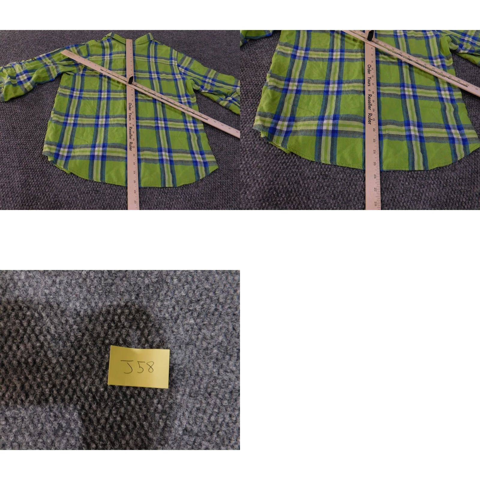 Coldwater Creek Coldwater Creek Shirt Womens Large Green Blue Plaid Linen Rayon Button-Up Top Size L / US 10 / IT 46 - 9 Thumbnail