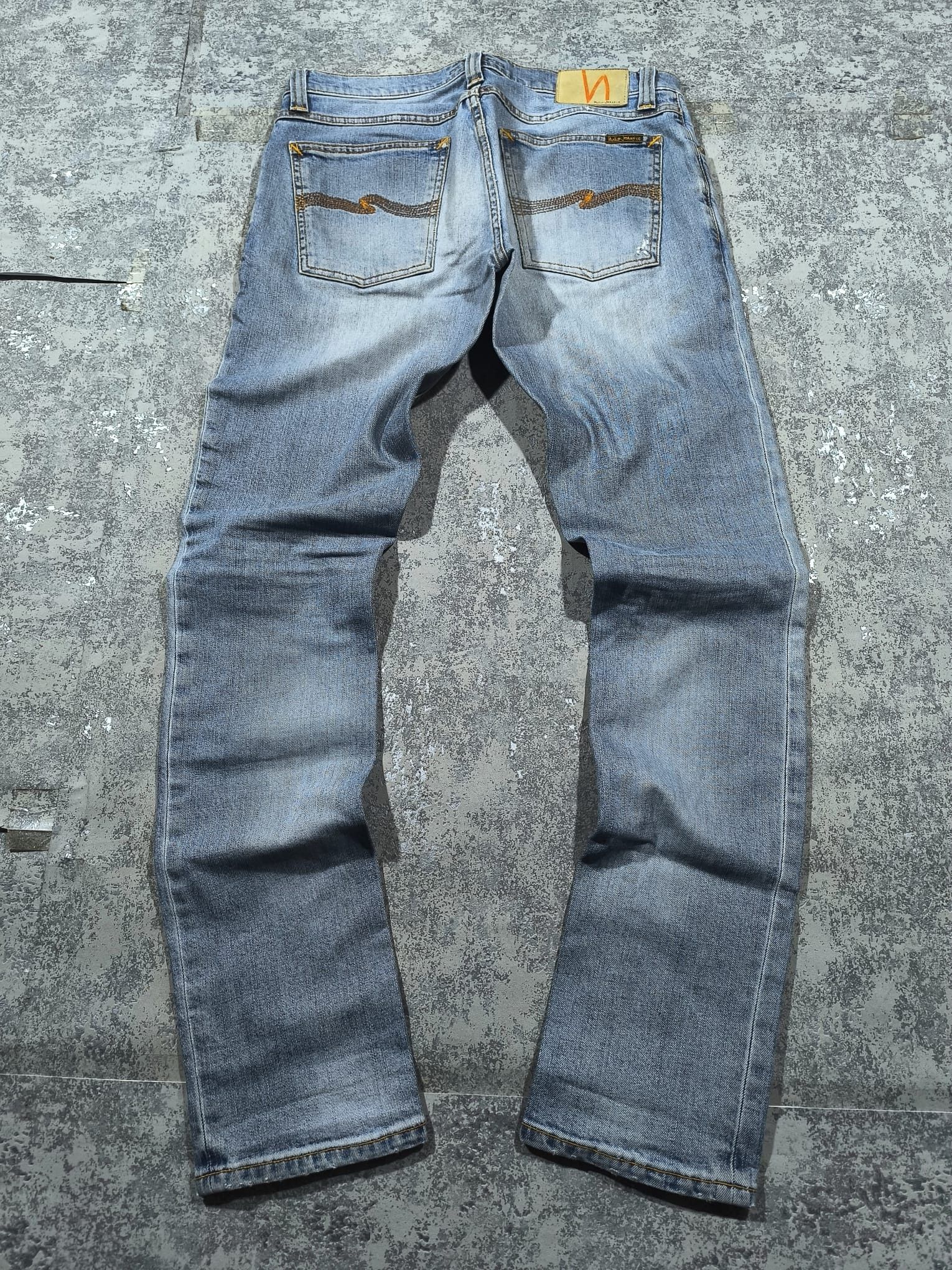 Nudie Jeans Nudie Jeans Tight Long John Blue Grey Denim Jeans Size US 33 - 2 Thumbnail