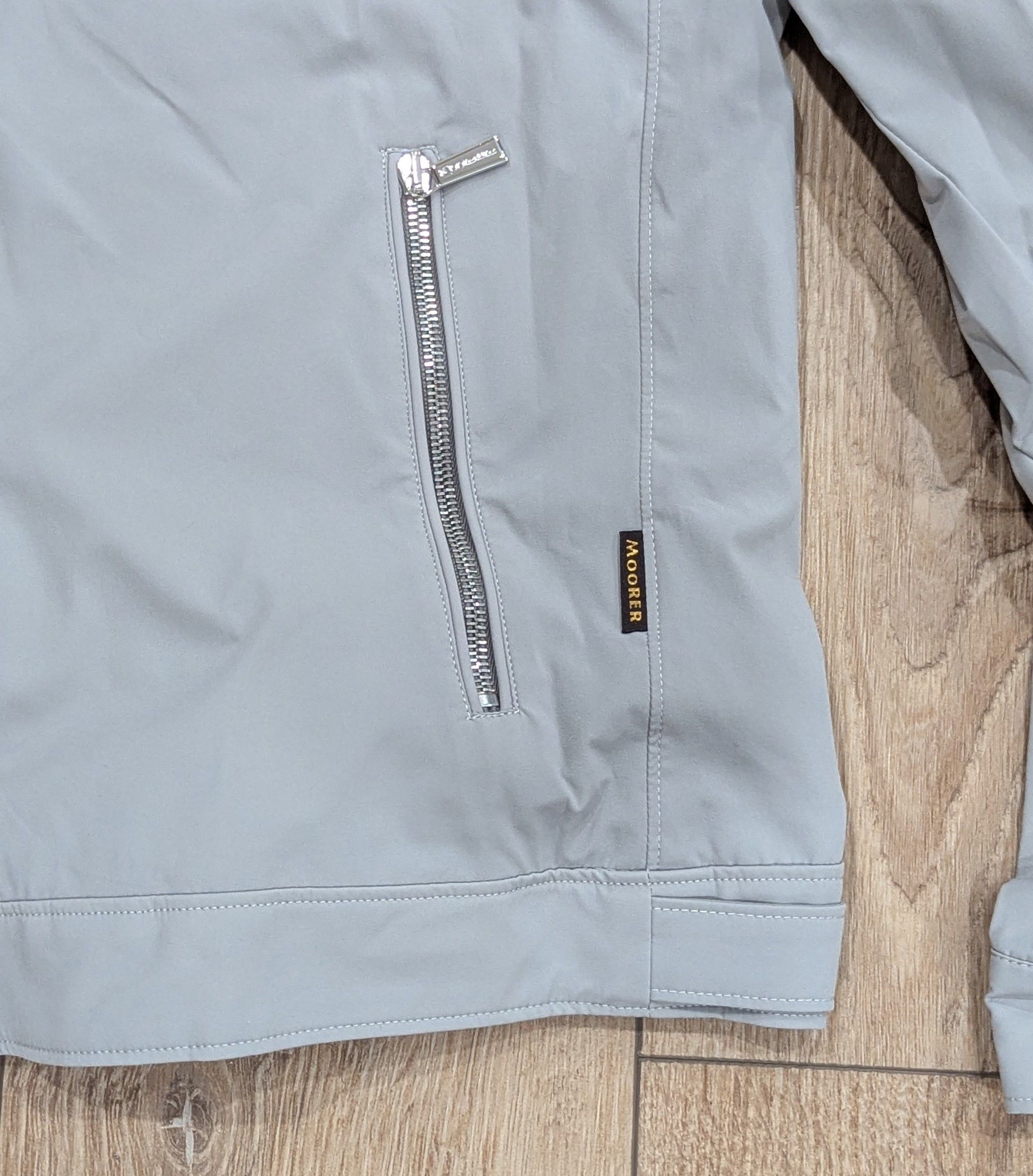 MooRER MOORER Banded Collar Bomber Jacket Ice Gray 52 US 42 Size US L / EU 52-54 / 3 - 3 Thumbnail