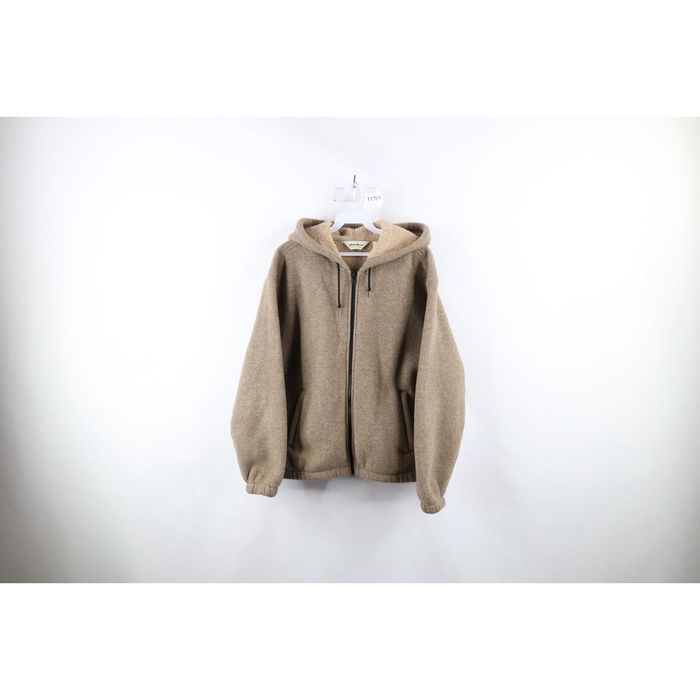 Eddie Bauer Hoodie Nylon Vest Women's Size L Nylon gray type Vintage Second Hand