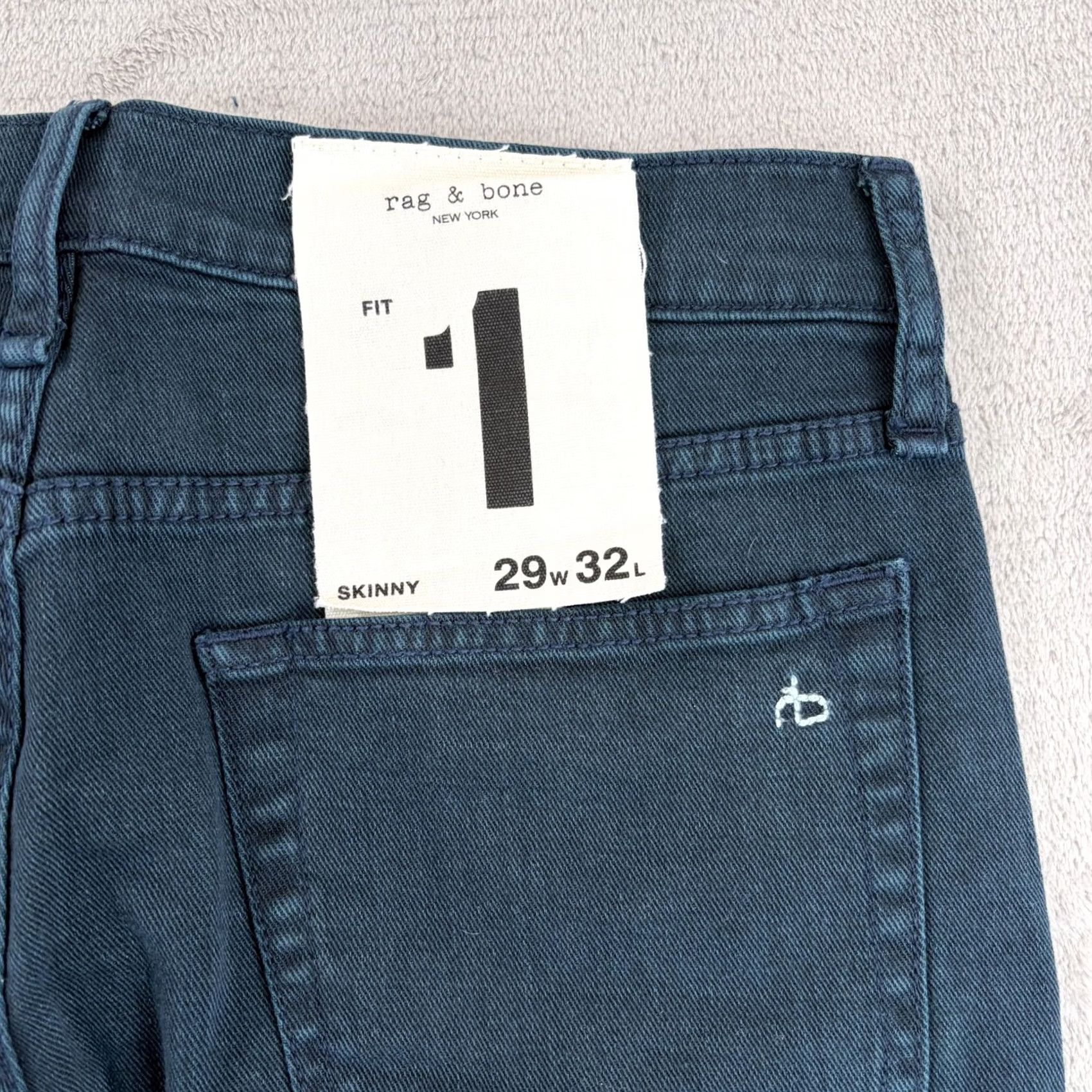 Rag & Bone rag & bone Jeans in Reflecting Pond Men 29x27 NWT Slim Stretch denim 5-Pocket Skinny Mid Rise Adult Regular Size US 29 - 5 Thumbnail