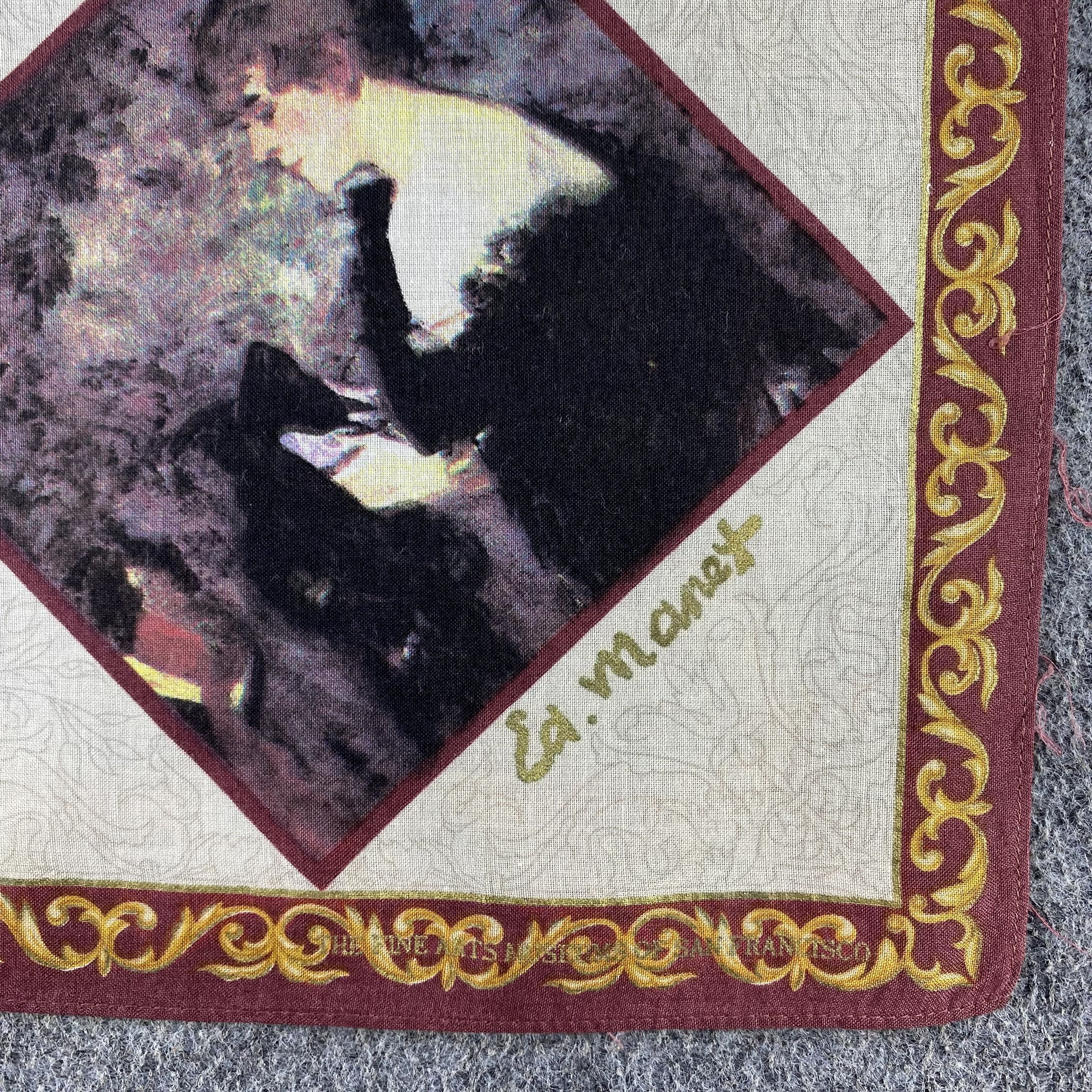 Vintage Ed Monet Handkerchief/Neckerchief/Bandana HC667 Size ONE SIZE - 3 Thumbnail