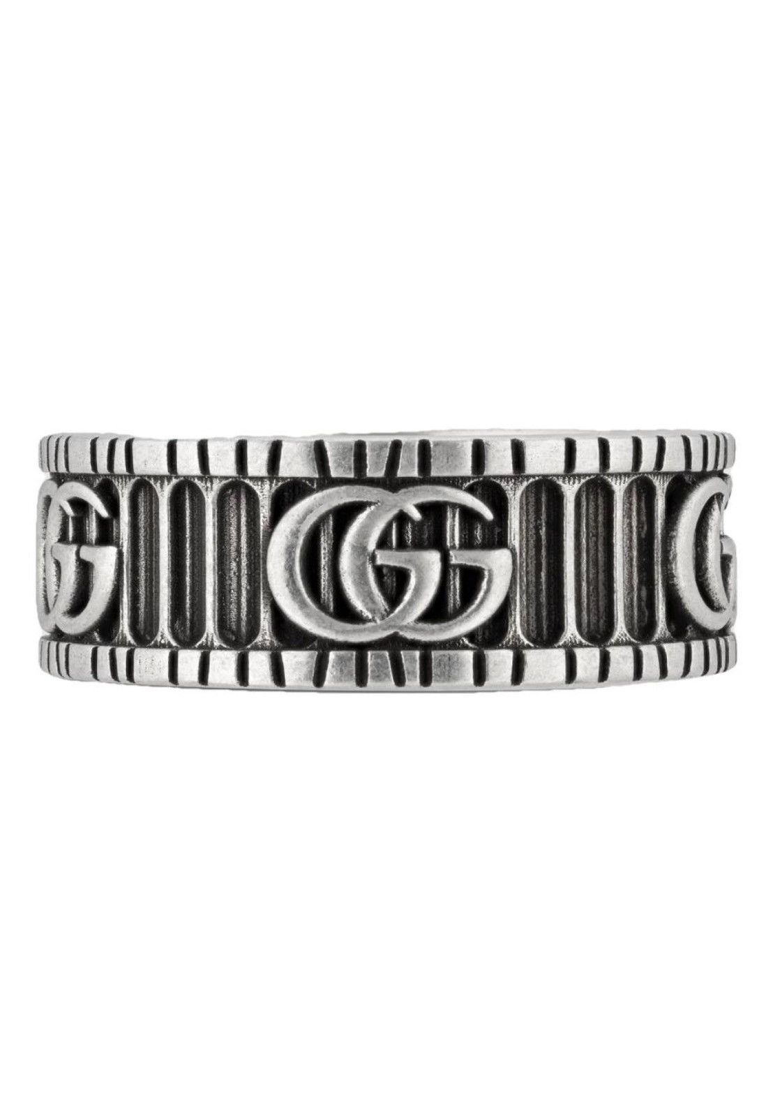 Gucci Gucci RING WITH DOUBLE G IN SILVER Unisex Size 24 (64mm) Size ONE SIZE - 1 Thumbnail