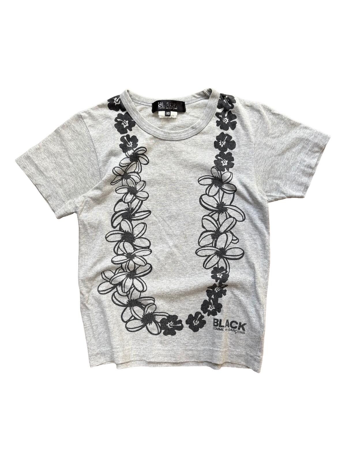 Comme des Garcons Comme des Garçons Black Floral Print T Shirt Grey XS Size US XS / EU 42 / 0 - 1 Thumbnail