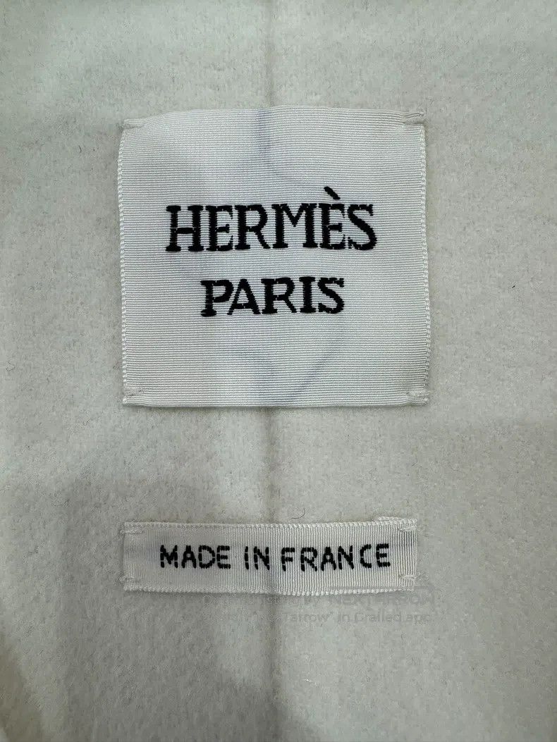 Hermes Hermes White cashmere women's coat Size XS / US 0-2 / IT 36-38 - 6 Thumbnail