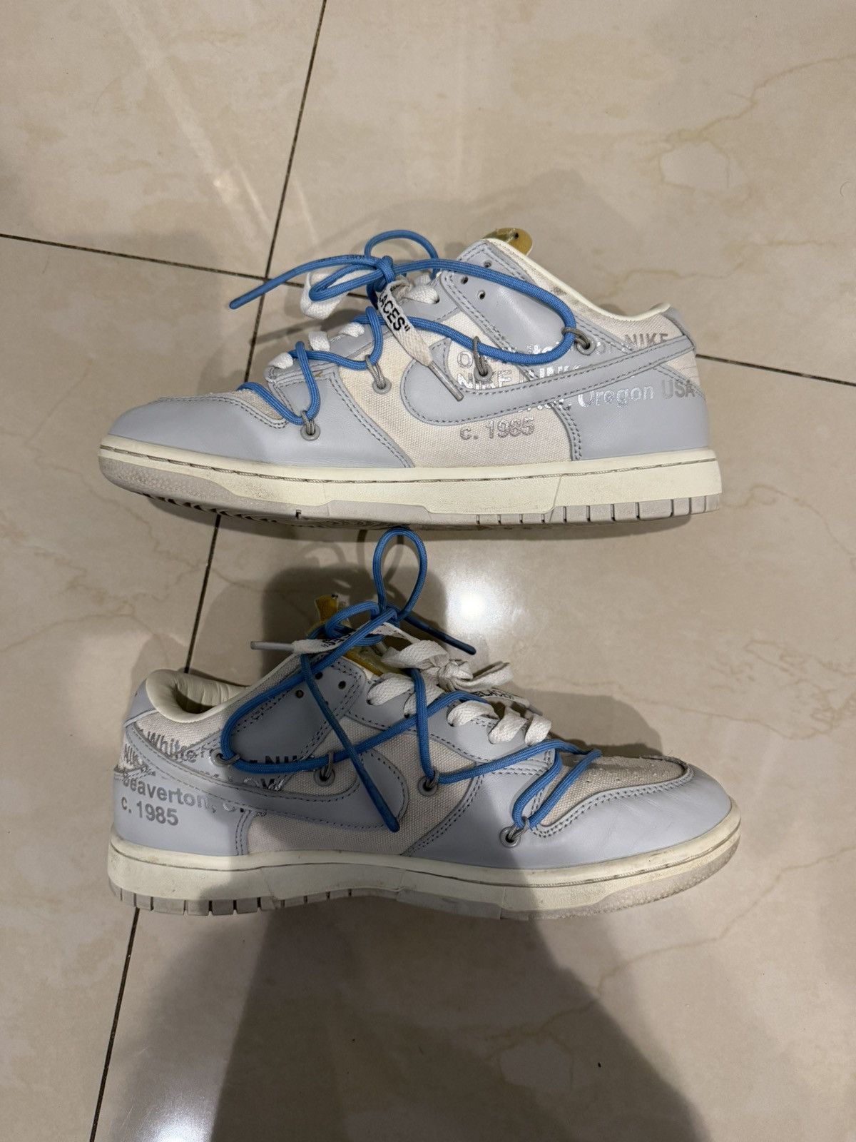 Nike × Off-White Nike Dunk Low Off-White “The 50” – Lot 5 of 50 Size US 10.5 / EU 43-44 - 2 Thumbnail