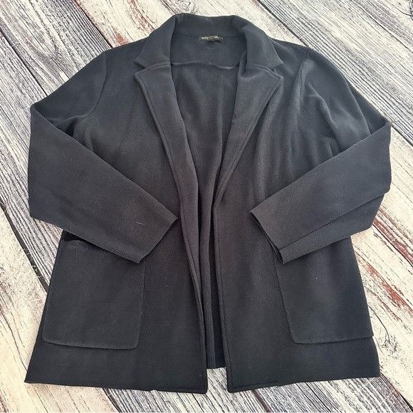 Banana Republic Banana Republic Navy Blue Cotton Blend Knit Cardigan Blazer Size XL / US 12-14 / IT 48-50 - 2 Thumbnail