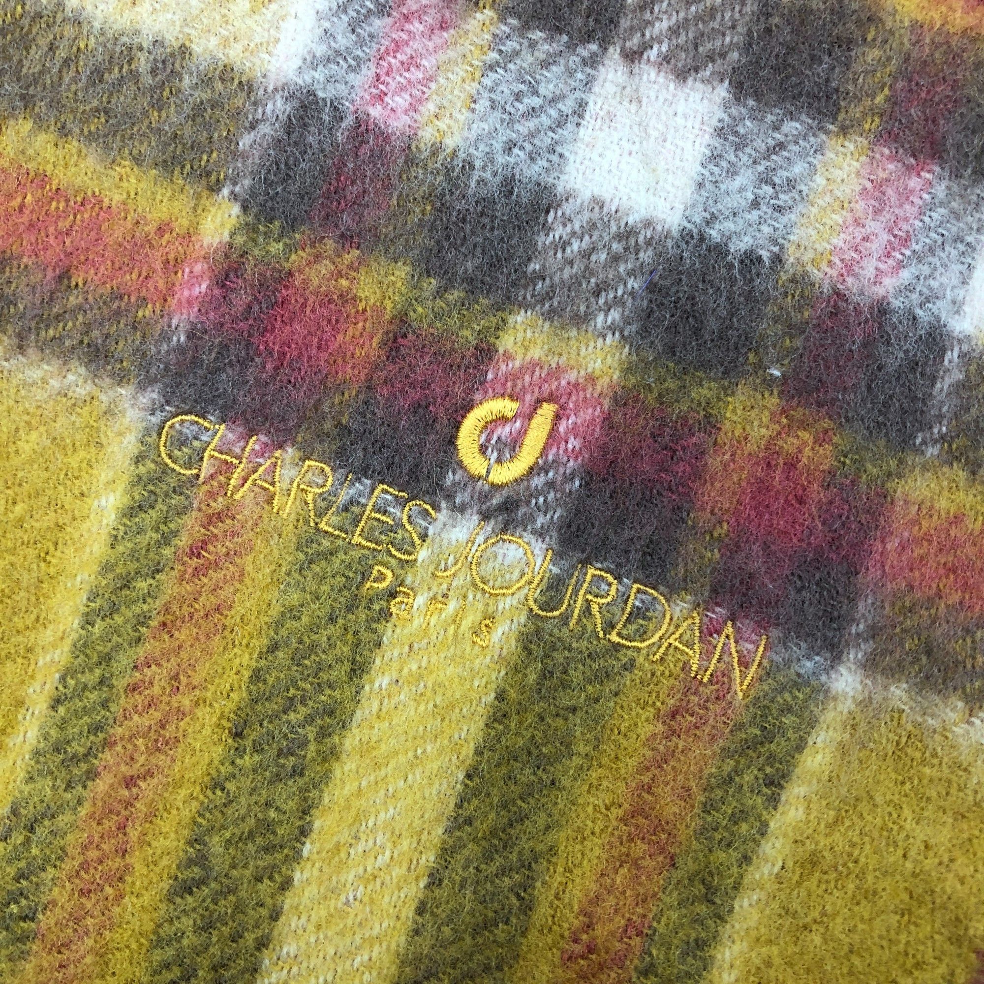 Charles Jourdan Vintage Charles Jourdan Scarf Muffler Wool Plaid Scarves Size ONE SIZE - 5 Thumbnail