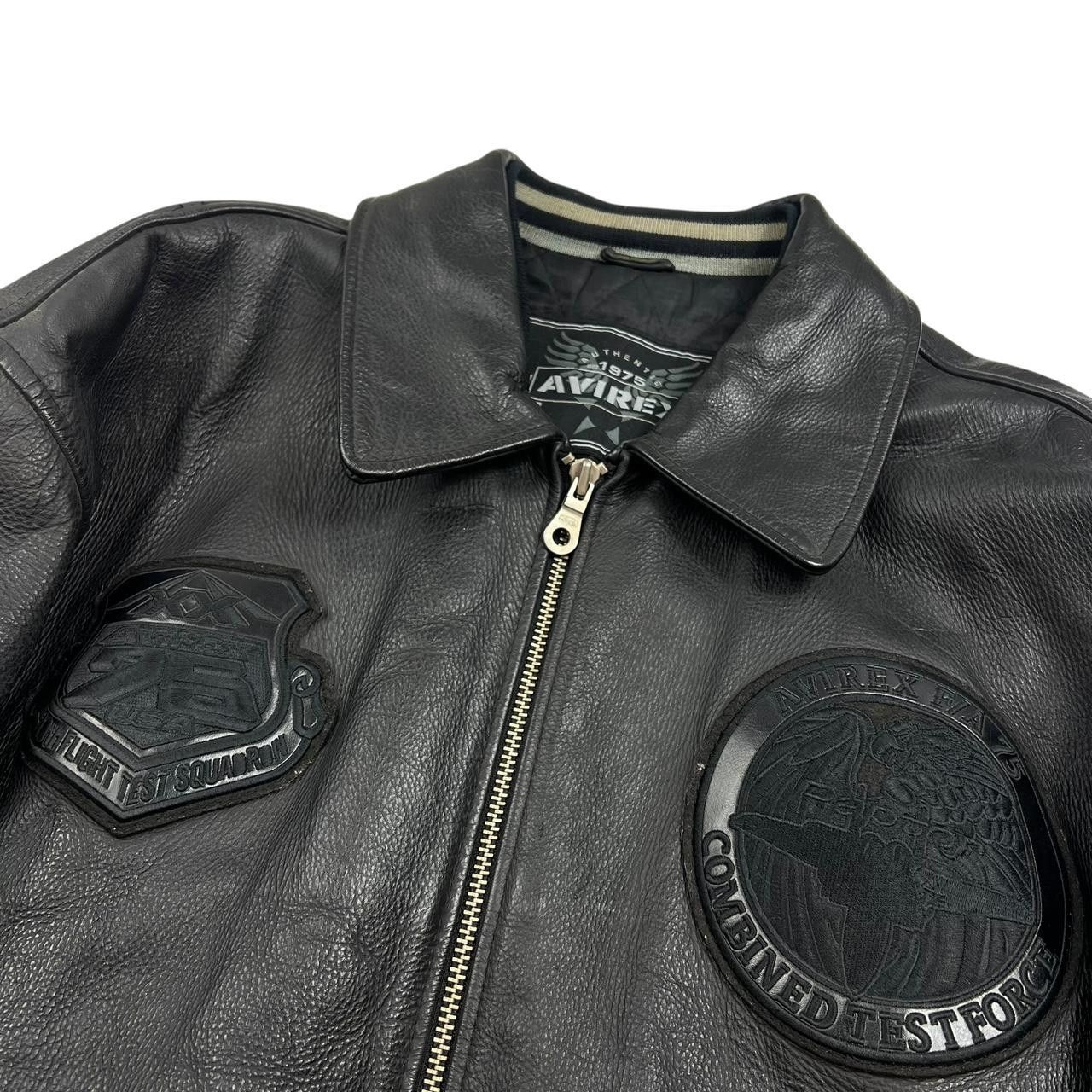 Avirex Vintage Avirex Raptors Leather Jacket - XXXL Size US XXL / EU 58 / 5 - 3 Thumbnail