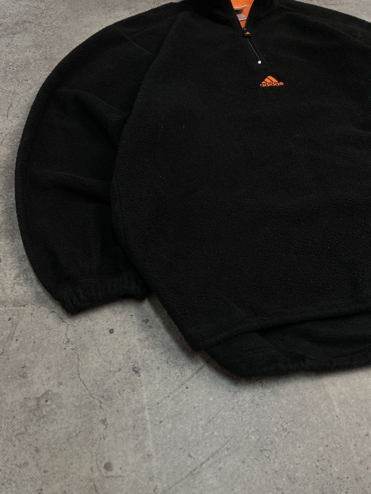 Adidas × Vintage Vintage Adidas 1/3 Zip Teddy Fleece Sherpa Hoodie Y-3 Style Size US L / EU 52-54 / 3 - 5 Thumbnail