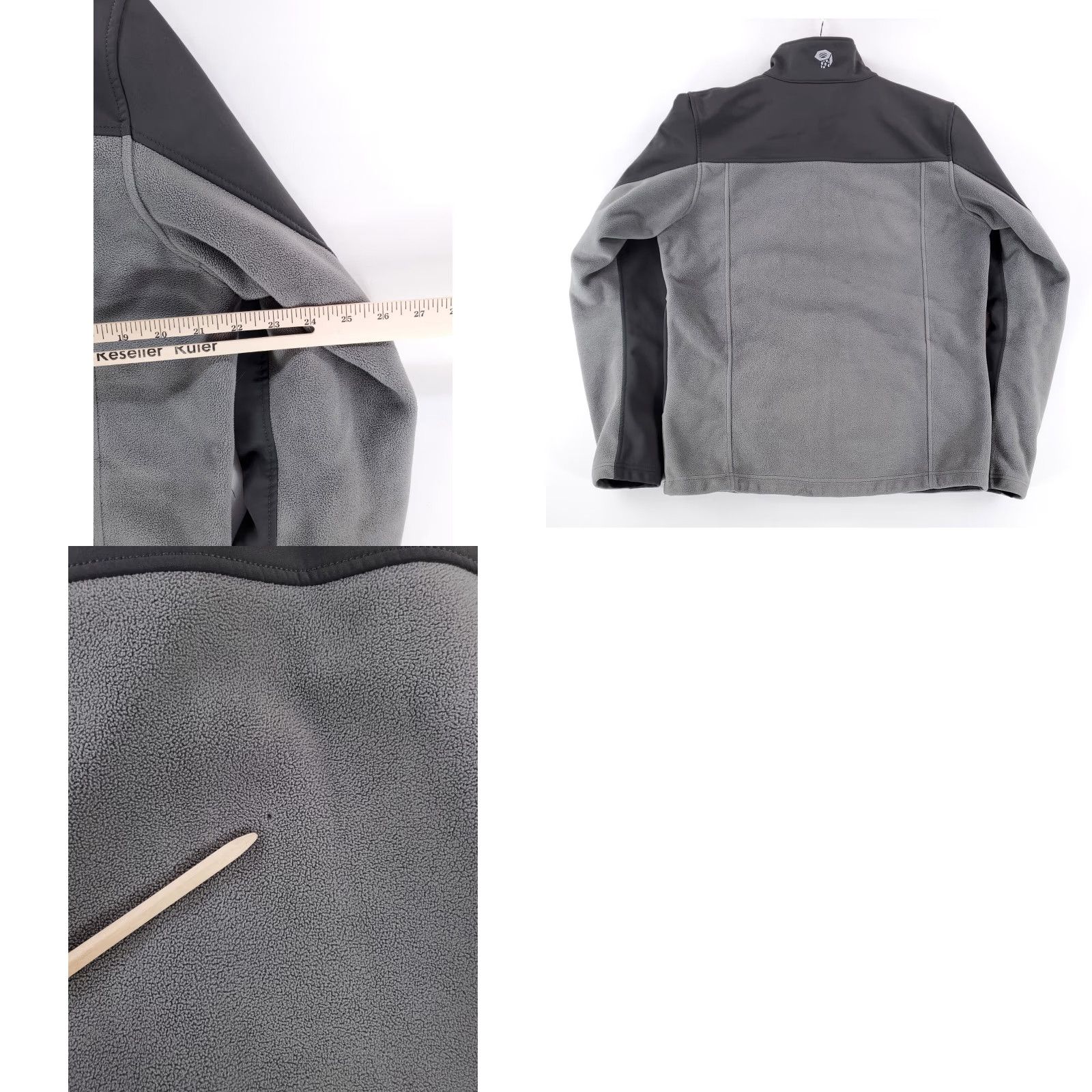 Mountain Hardwear Mountain Hardwear Fleece Softshell Long Sleeve Jacket Grey Mens M Size US M / EU 48-50 / 2 - 8 Thumbnail