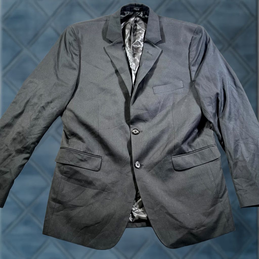 Vintage Ivy Crew Blazer Mens 40R Black Notch Lapel Single Breasted Jacket Formal Blazer Size 40R - 1 Thumbnail