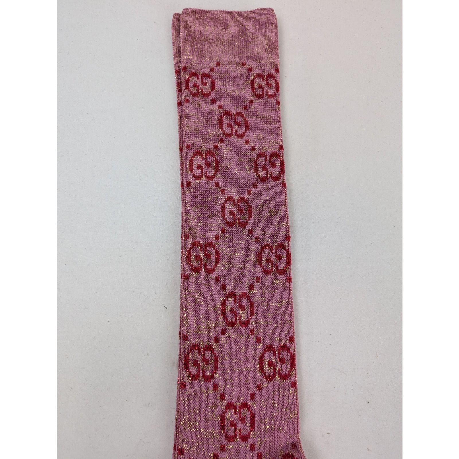 Gucci o1rshd1 Size: S / GG Logo Socks in Pink Size ONE SIZE - 2 Thumbnail