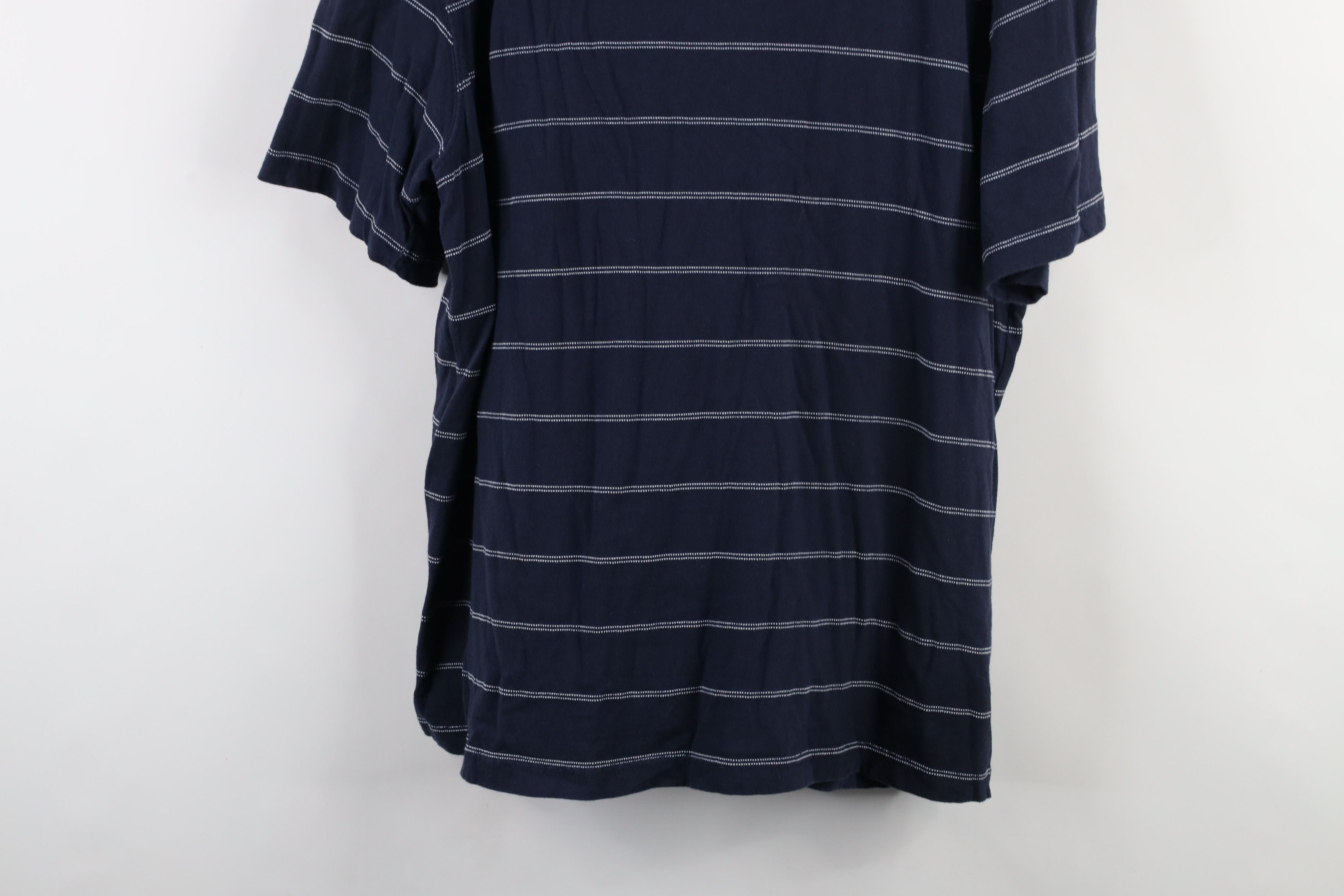 Vintage Vintage 90s Y2K Streetwear Striped Organic Cotton T-Shirt Size US XXL / EU 58 / 5 - 3 Thumbnail