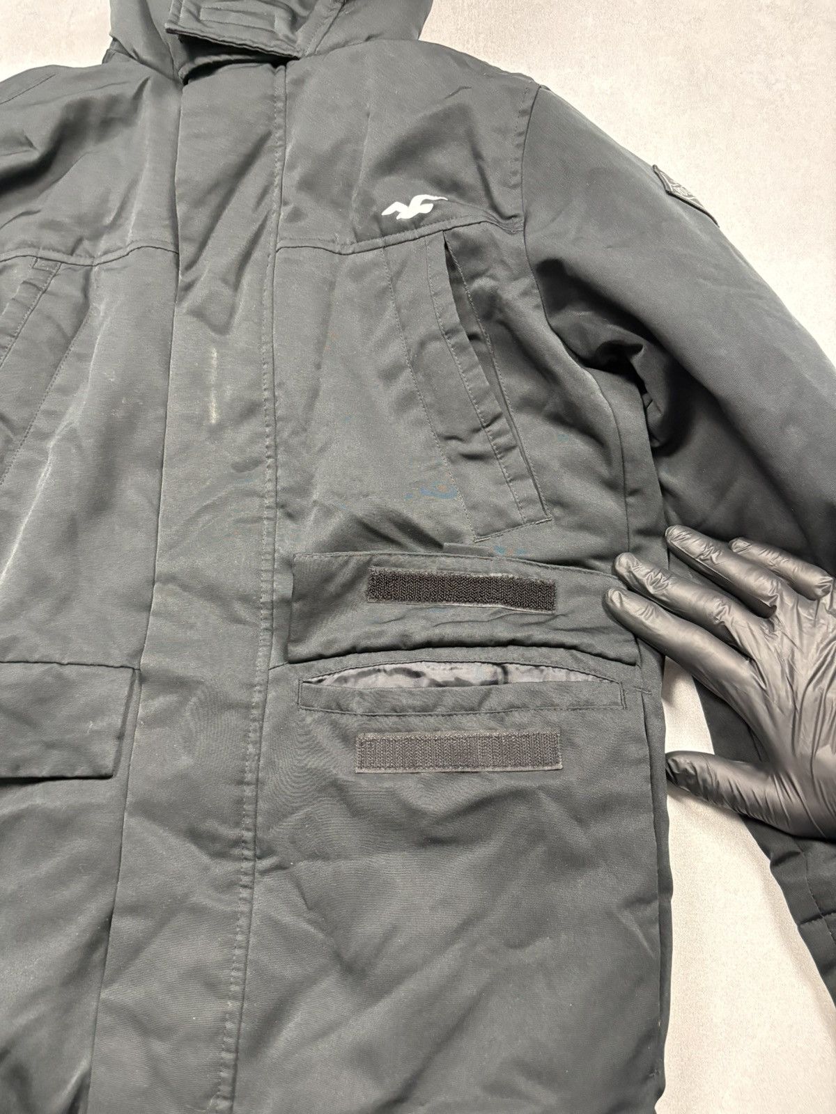 Hollister Hollister Black Faux Fur Lined Parka Jacket XS Y2K Size XS / US 0-2 / IT 36-38 - 9 Thumbnail