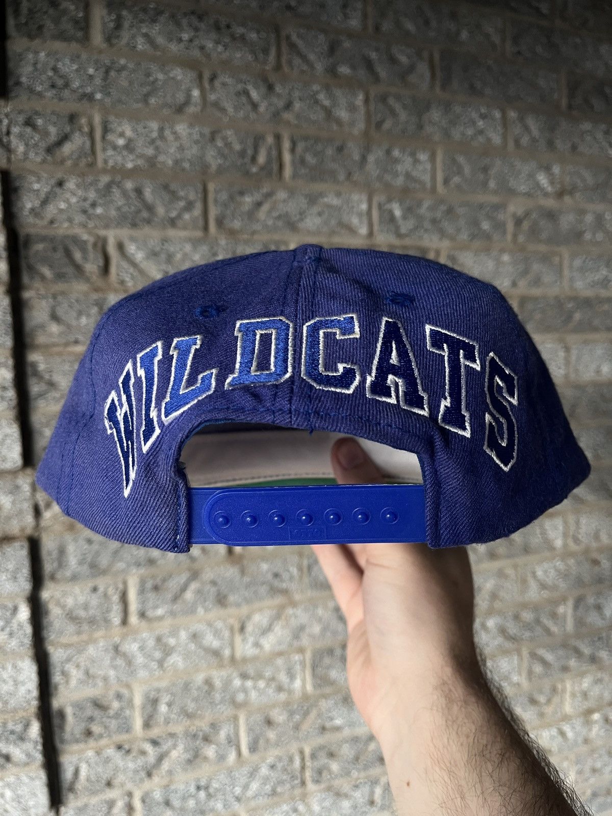 Sports Specialties × Vintage Vintage 90’s Wool Kentucky Wildcats Blockhead SnapBack Hat Size ONE SIZE - 3 Thumbnail