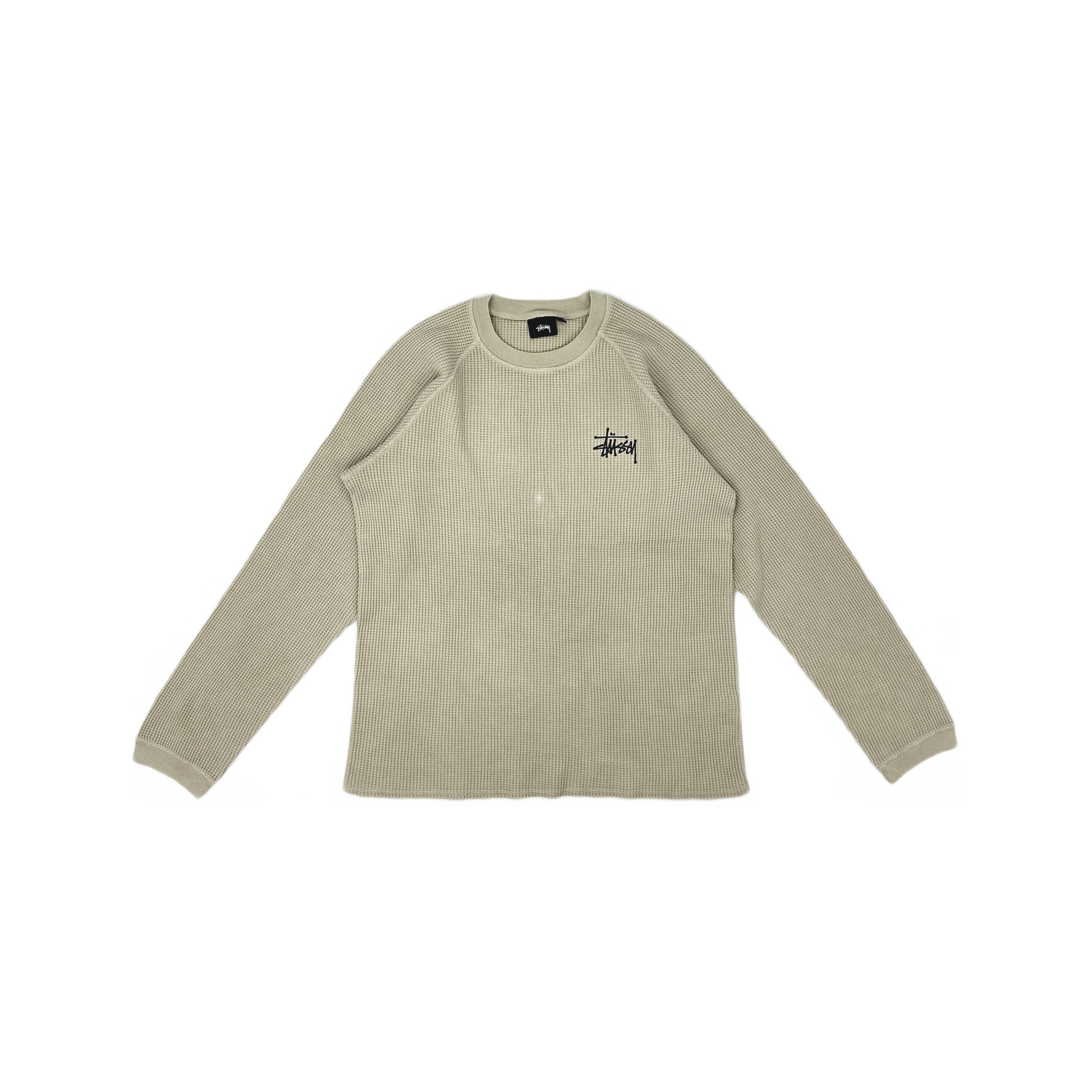 Stussy Stussy Waffle Knit Logo Long Sleeve T-Shirt Size L Size US L / EU 52-54 / 3 - 1 Thumbnail