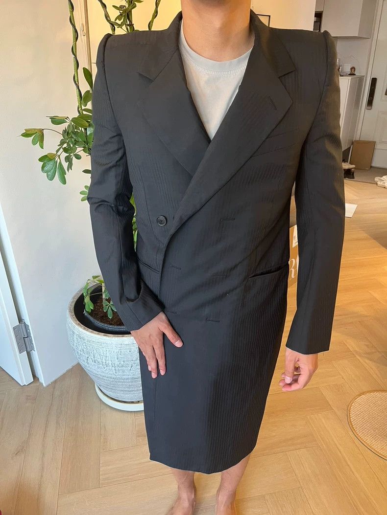 Balenciaga Balenciaga Men's Casual Lapel Double-Breasted Padded Shoul Size US M / EU 48-50 / 2 - 2 Thumbnail