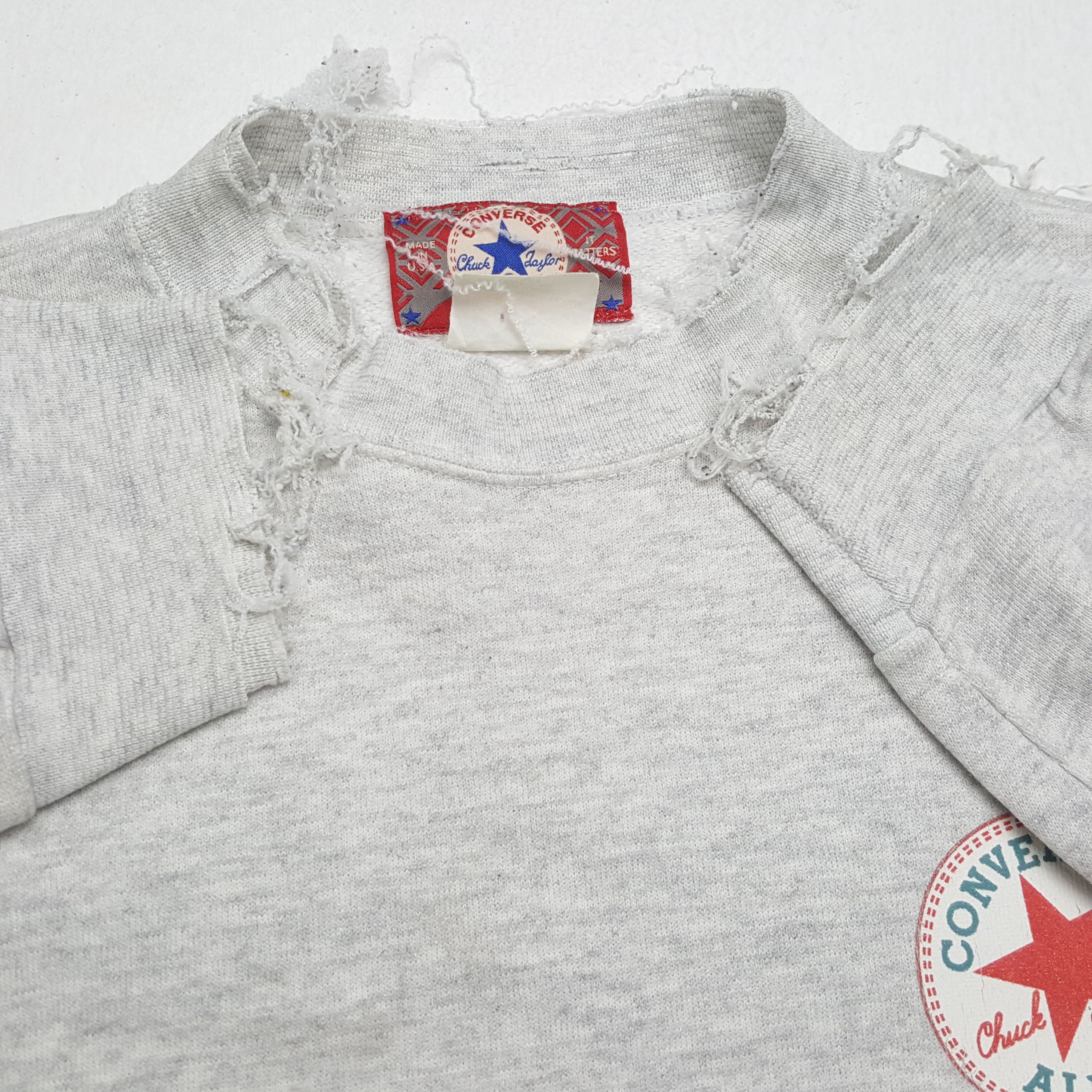 Converse × Vintage Vintage 90's CONVERSE American Style Distressed Sweatshirt Size US XL / EU 56 / 4 - 8 Thumbnail
