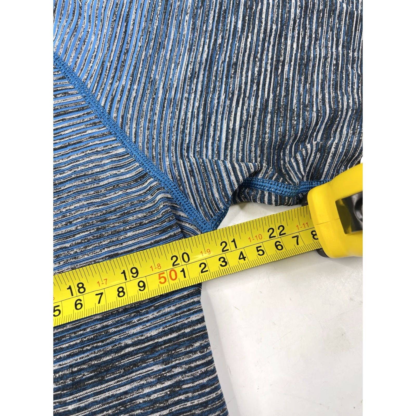 Lululemon Lululemon Metal Vent Tech T-shirt Blue Black Ombré Heathered Stripe Men’s Large Size US L / EU 52-54 / 3 - 5 Thumbnail